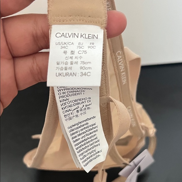 Calvin Klein Beige Sheer Bra - Picture 2 of 5